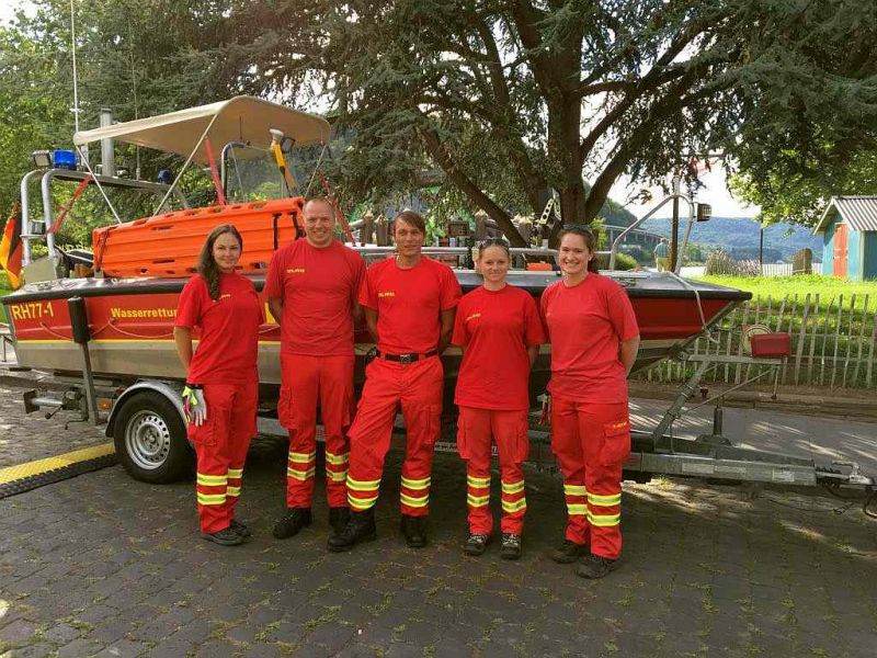 Das Einsatzteam der DLRG Bad Salzig (Quelle: DLRG Bad Salzig/Matthiess)